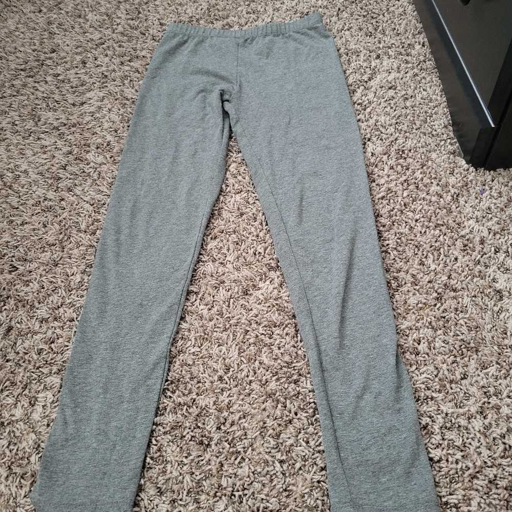 gray girls leggings